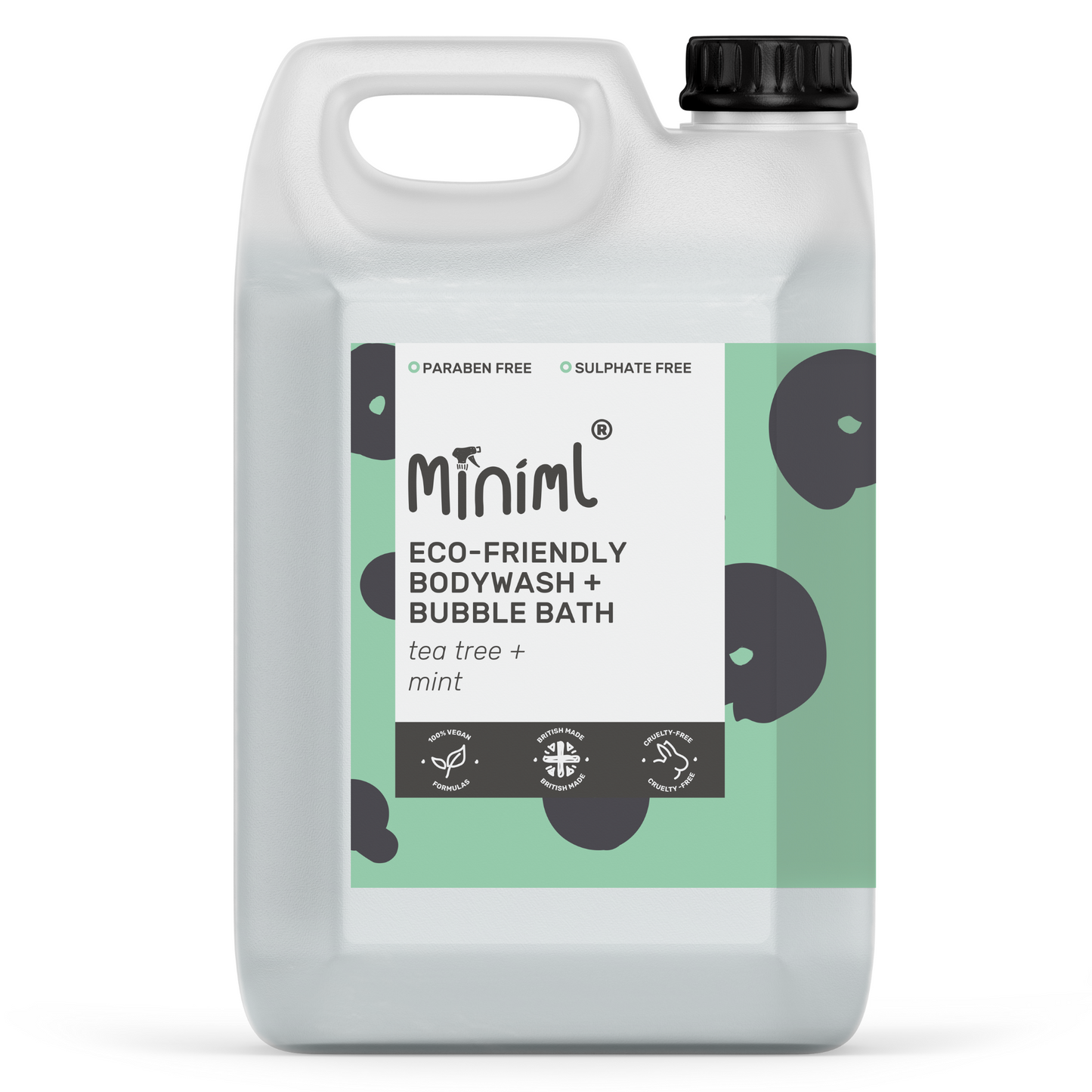 Bodywash + Bubblebath 5 Litre - Tea Tree + Mint