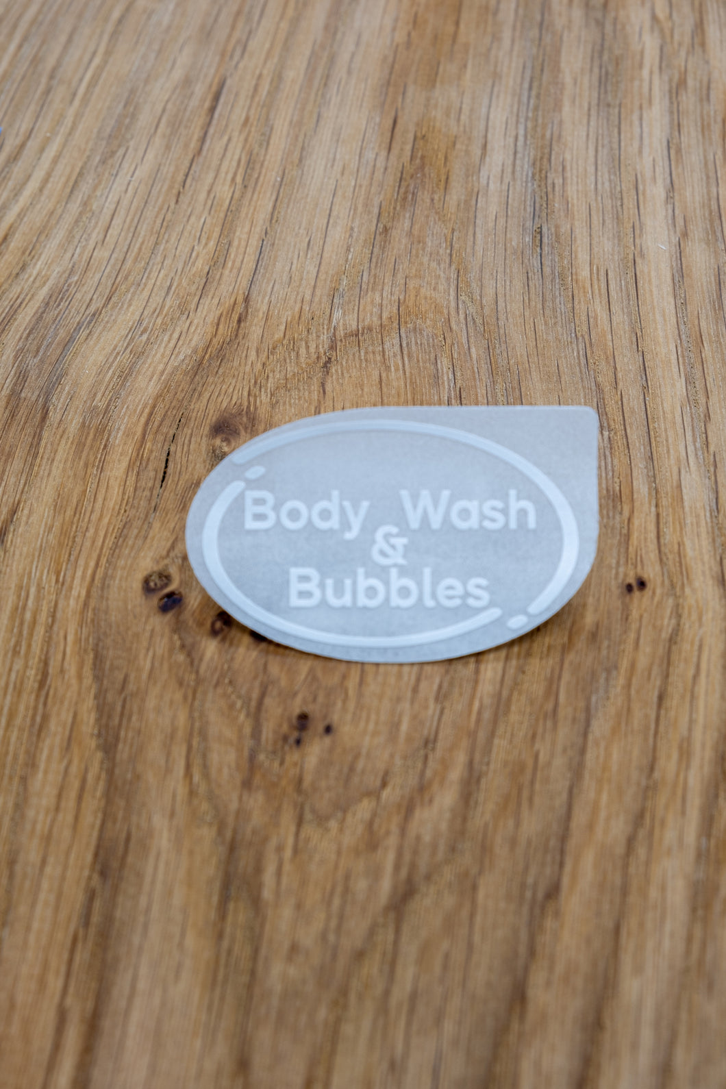 Body Wash & Bubble Bath Label