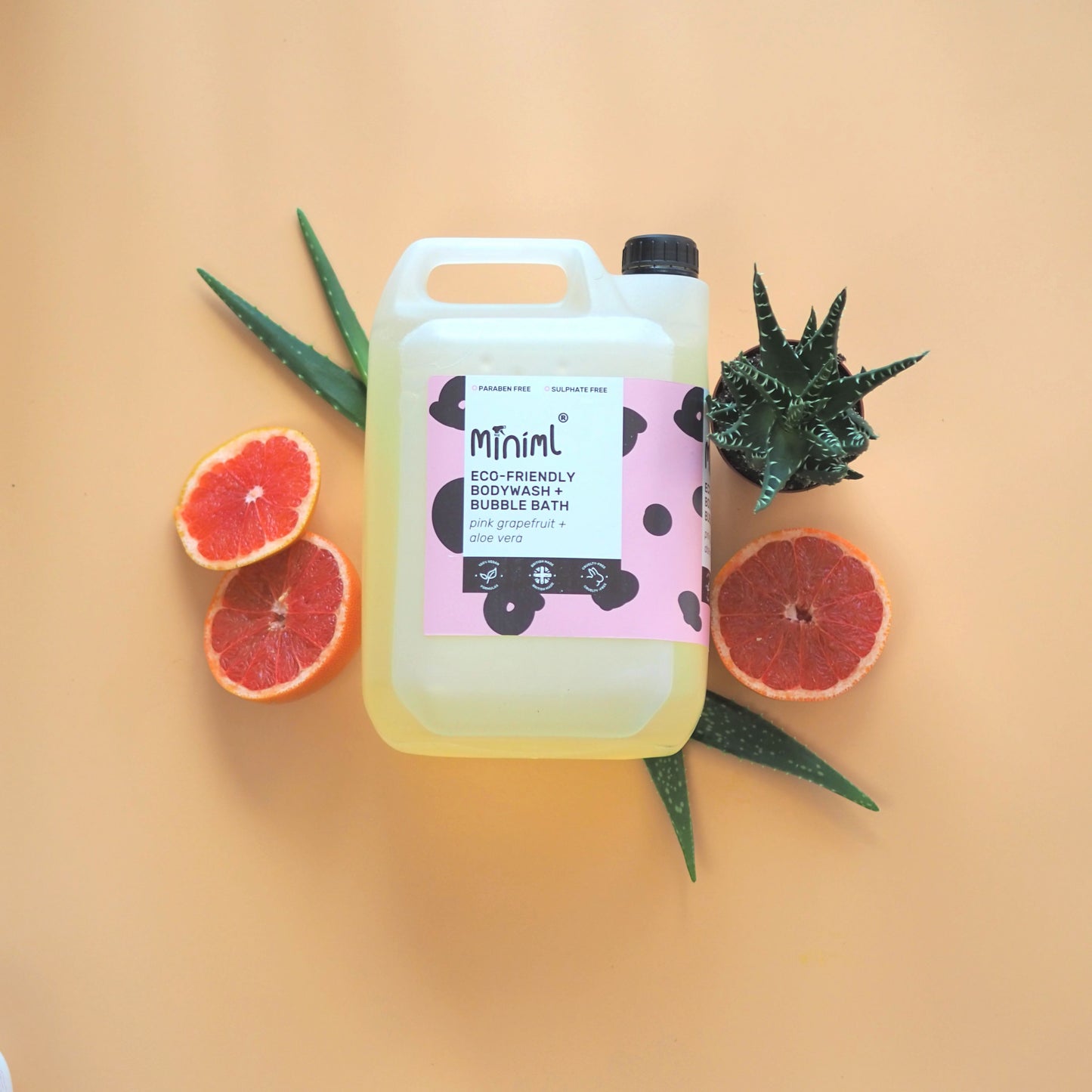 Bodywash  5 Litres - Bubblebath Pink Grapefruit + Aloe Vera