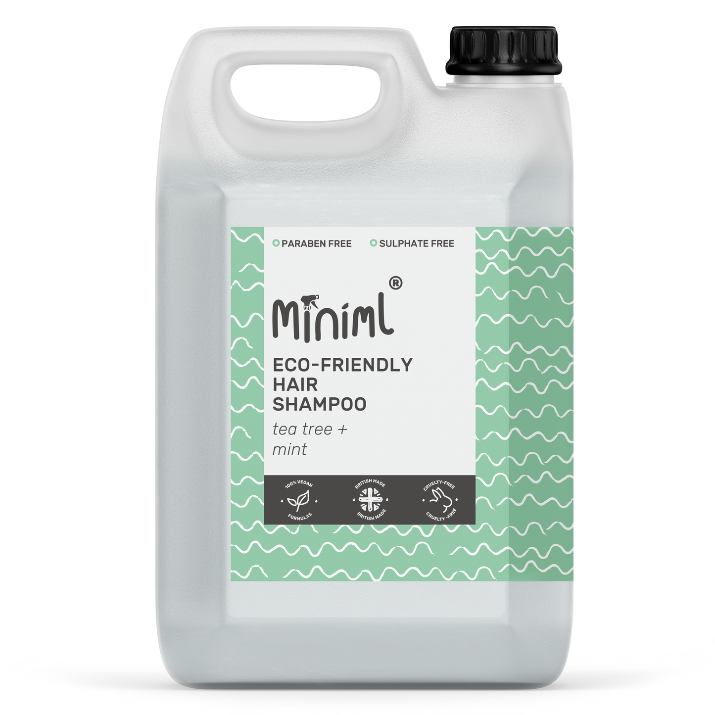 Hair Shampoo 5 Litres - Tea Tree + Mint